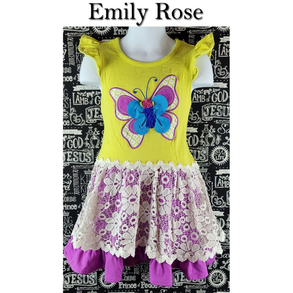 Emily Rose Butterfly Dress Size 4